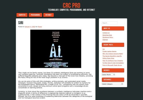 CRC Pro | Technology, Computer, Programming, and Internet