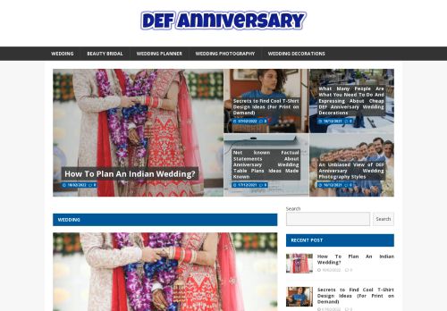 DEF Anniversary | Best Wedding Planning Services