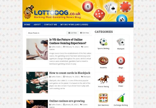 Lottodog.co.uk - The Best Gambling Blog (Casino, Sports and Poker)