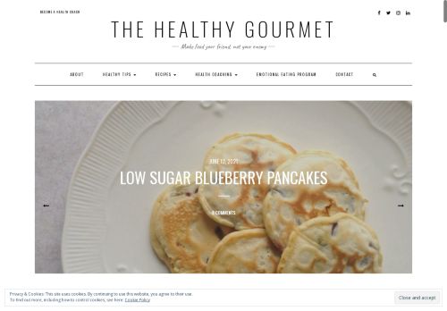 The Healthy Gourmet | Make food your friend, not your enemy