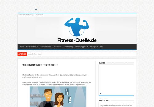 Willkommen in der Fitness-Quelle - Fitness-Quelle.de