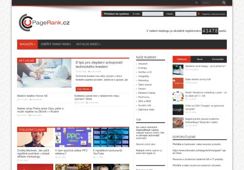 PageRank.cz - magazín o internetu - SEO, SEM, grafika, UX, použitelnost, kódování, affiliate, domény, copywriting, marketing, PPC...