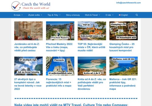Czech the World: Cestovatelský web, tipy a inspirace pro Vás