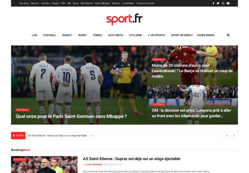 Sport.fr – Le site officiel du sport