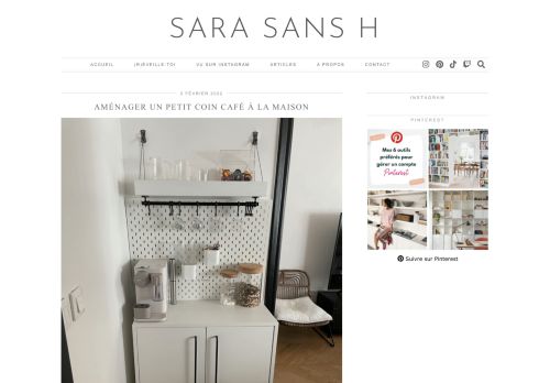 SARA SANS H – Blogueuse Lifestyle Lyon
