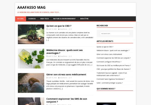 Aaafasso Mag – Le Webzine des amateurs de Sciences, High Tech …