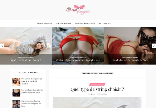 Charm-Lingerie - Un blog qui parle lingerie
