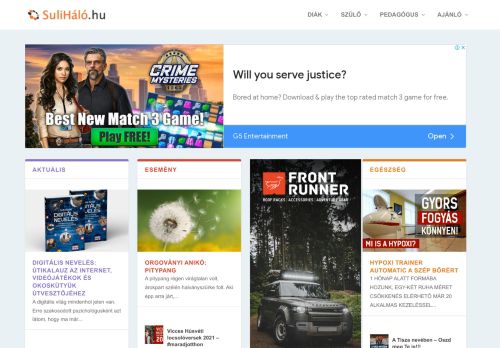 SuliHáló.hu | Az iskolai információs portál