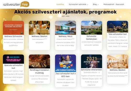 Szilveszter 2022/2023 - szilveszteri programok, szilveszteri buli, wellness, szilveszteri vacsora