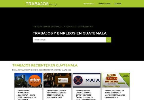 Trabajos en Guatemala, Bolsa de empleos MAYO 2022 | Plazas Recientes.