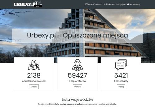 ???? Opuszczone miejsca - Urbexy.pl - gdzie na urbex? ????