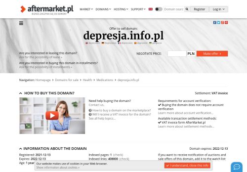 AfterMarket.pl :: domena depresja.info.pl