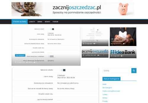 Zacznijoszczedzac.pl – banki, lokaty, zarabianie, oszcz?dzanie