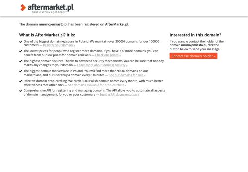 AfterMarket.pl :: domena mmmojemiasto.pl