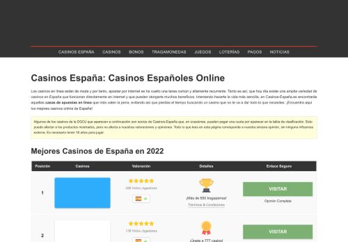 Casinos España Seguros (2022) ????? +19 Casinos Online España