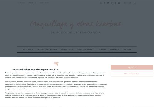 Blog de maquillaje. Blog de belleza, cosmética y bienestar - Judith García