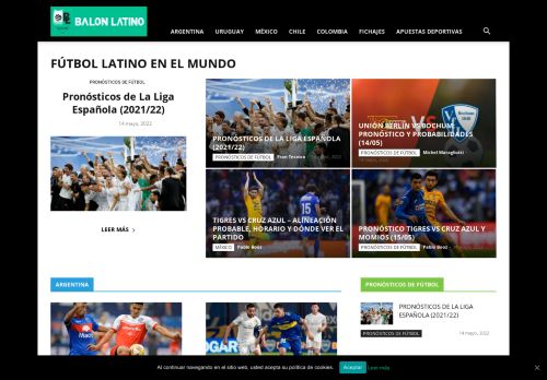 Fútbol Latino en el Mundo - Balón Latino