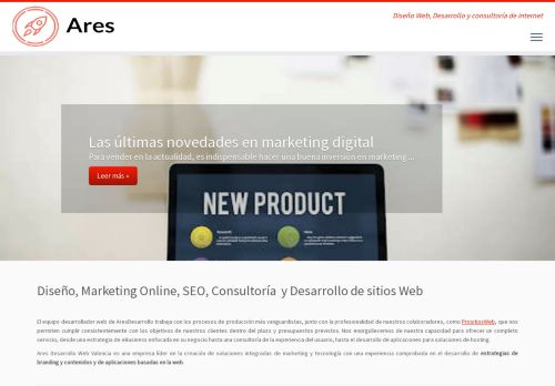 Ares Desarrollo Web Valencia | Desarrollador Web Profesional Marketing