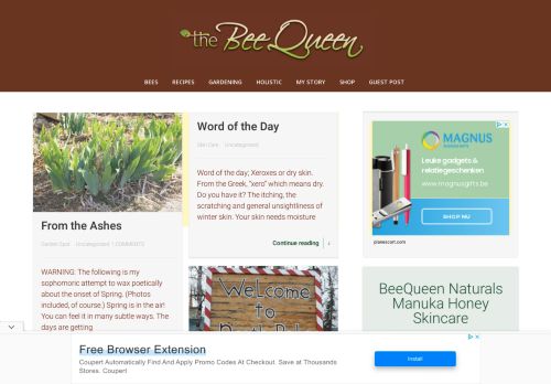 The Bee Queen | Join a community of like-minded individuals learning about beekeeping, gardening and alternative healing from the natural worl