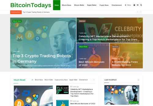 BitcoinTodays writes on Crypto News, Bitcoin Tips, Digital Coin & Digital Wallet
