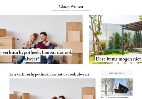 ClassyWonen - Het leukste woonmagazine en interieur blog van Nederland