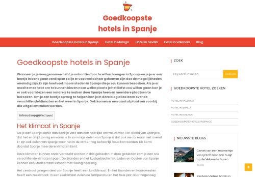 Goedkoopste hotels in Spanje