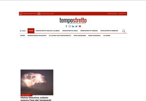 Tempo Stretto - Ultime notizie da Messina e Reggio Calabria - Web e Video News di Cronaca, Meteo ed Eventi

