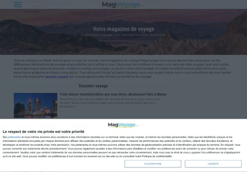 Magvoyage.com - Votre magazine de voyage
