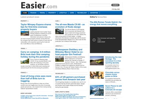 Easier | Finance, Travel, Technology, Cars, Property and Lifestyle News
