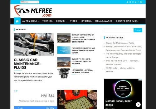 MLFREE – Sajt o automobila , auto tehnici , polovnim automobilima
