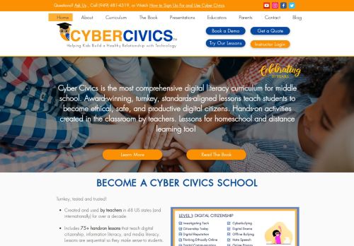 Digital Citizenship Literacy Curriculum | United States | Cyber Civics
