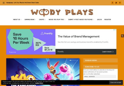 Woody Plays Homepage
