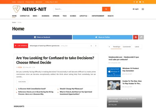 NEWS-NIT - Trending news platform.
