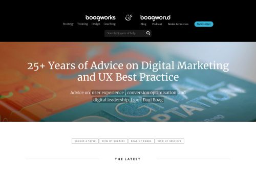Digital Marketing and UX Best Practice - Boagworld
