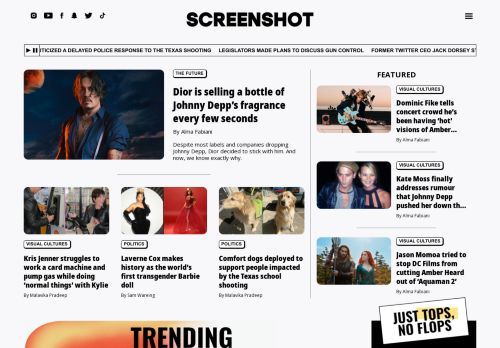 Screen Shot — News and entertainment redefined for and by the new generation