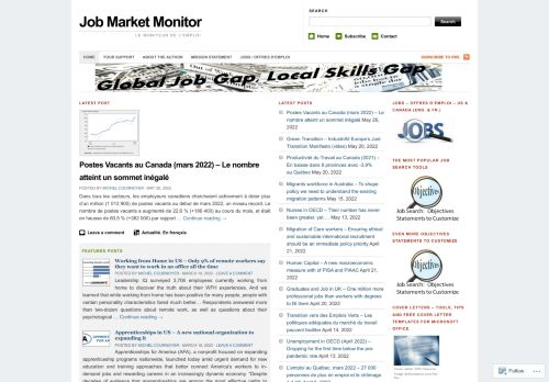 Job Market Monitor | Le Moniteur de lemploi