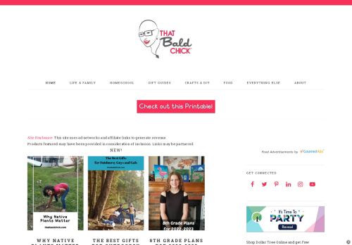 That Bald Chick® — Homeschool, Crafts, Kids Activities, Recipes and Lifestyle Blog
