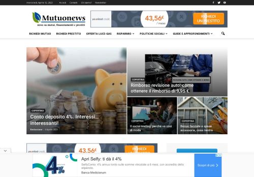 Mutuonews - Notizie e approfondimenti Mutui Prestiti Risparmio