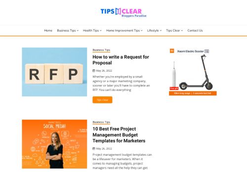 Tips Clear - Bloggers Paradise