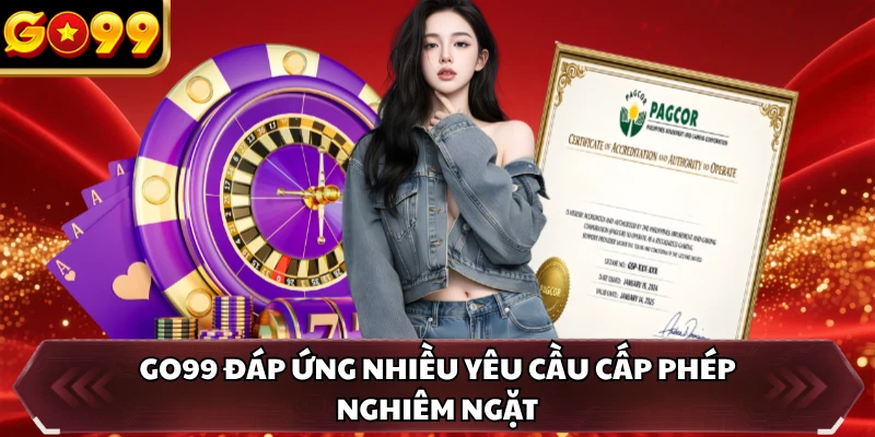 Giấy Phép Hoạt Động GO99 1 GO99 đáp ứng nhiều yêu cầu cấp phép nghiêm ngặt